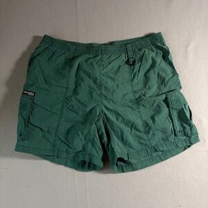 Columbia GRT Mens XL Green Nylon Cargo Hiking Shorts S8 TM 4370 6 Inch Inseam